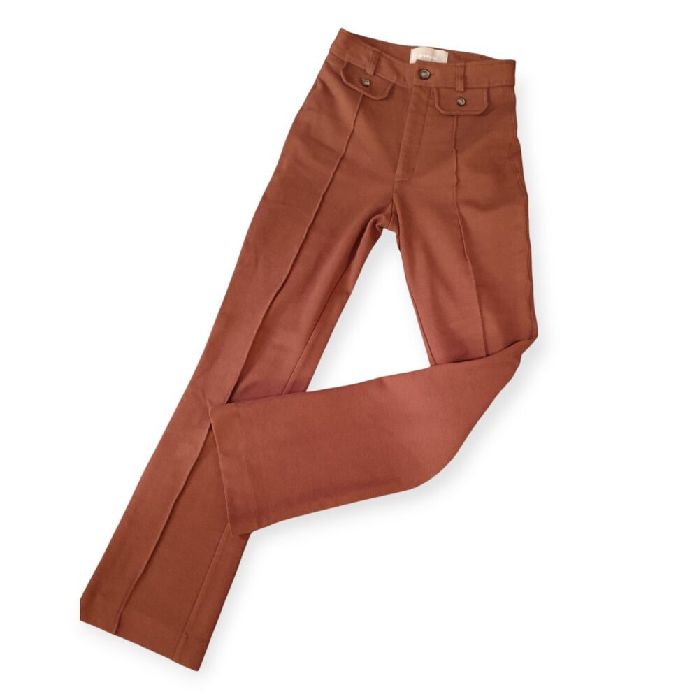 EVERLANE Stretch Ponte Trousers Flare Leg 00 - Picture 2 of 9